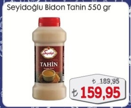 Seyidoğlu Bidon Tahin 550 Gr
