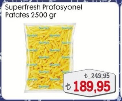 Superfresh Profosyonel Patates 2500 Gr