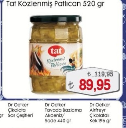 Tat Közlenmiş Patlıcan 520 Gr