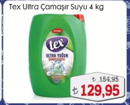 Tex Ultra Çamaşır Suyu 4 Kg