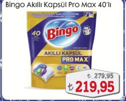 Bingo Akıllı Kapsül Pro Max 40'Lı