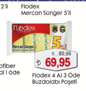Flodex Mercan Sünger 5'Li