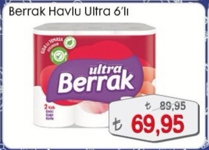 Berrak Havlu Ultra 6'Lı