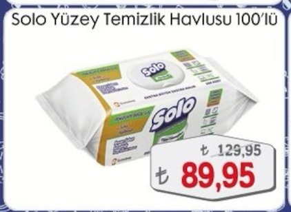 Solo Yüzey Temizlik Havlusu 100'Lü