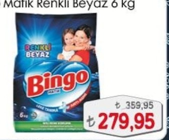 Bingo Matik Renkli Beyaz 6 Kg