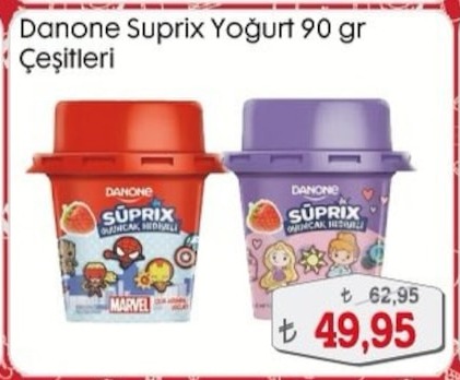 Danone Suprix Yoğurt 90 Gr Çeşitleri