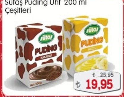 Sütaş Puding Uht 200 Ml Çeşitleri