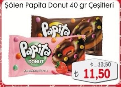Şölen Papita Donut 40 Gr Çeşitleri