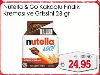 Nutella & Go Kakaolu Fındık Kreması Ve Grissini 28 Gr