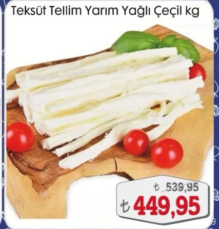 Teksüt Tellim Yarım Yağlı Çeçil Kg