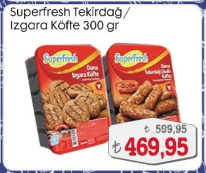 Superfresh Tekirdag / Izgara Köfte 300 Gr