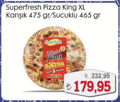 Superfresh Pizza King Xl Karışık 475 Gr / Sucuklu 465 Gr