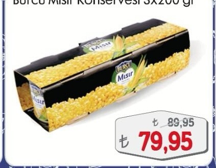 Burcu Mısır Konservesi 3X200 Gr
