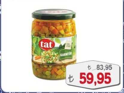 Tat Garnitür Konservesi 700 Gr