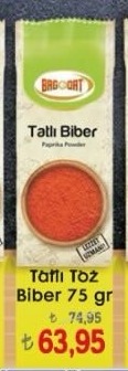 Tatlı Toz Biber 75 Gr