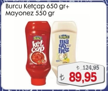 Burcu Ketçap 650 Gr+ Mayonez 550 Gr