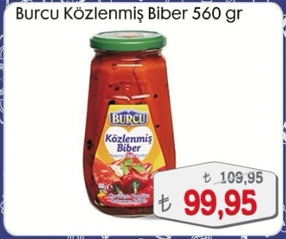 Burcu Közlenmiş Biber 560 Gr