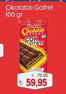 Ülker Çikolatalı Gofret 100G