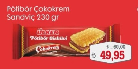 Ülker Pötibör Çokokrem Sandviç 230 Gr