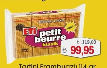 Eti Petit Beurre Klasik 4 Paket