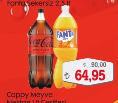 Fanta Şekersiz 2.5 Lt