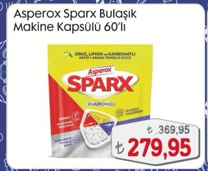 Asperox Sparx Bulaşik Makine Kapsülü 60'Lı