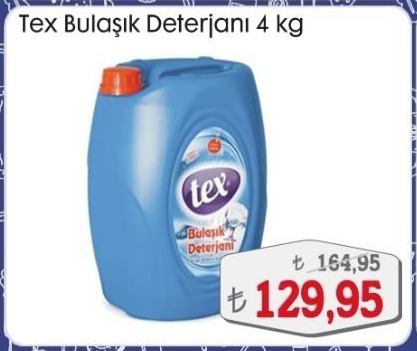 Tex Bulaşik Deterjani 4 Kg