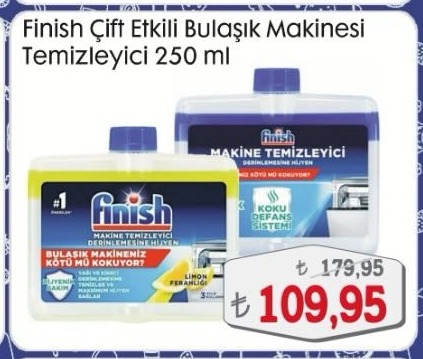 Finish Çift Etkili Bulaşik Makinesi Temizleyici 250 Ml