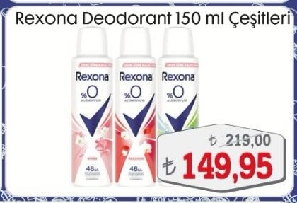 Rexona Deodorant 150 Ml Çeşitleri