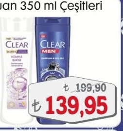 Clear Şampuan Çeşitleri 350Ml