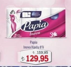 Papia Inova Havlu 8'Li