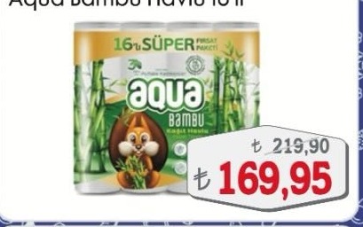 Aqua Bambu Kağıt Havlu 16'Lı