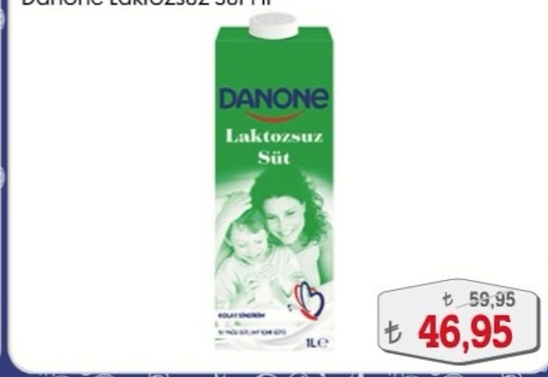 Danone Laktozsuz Süt 1 Lt