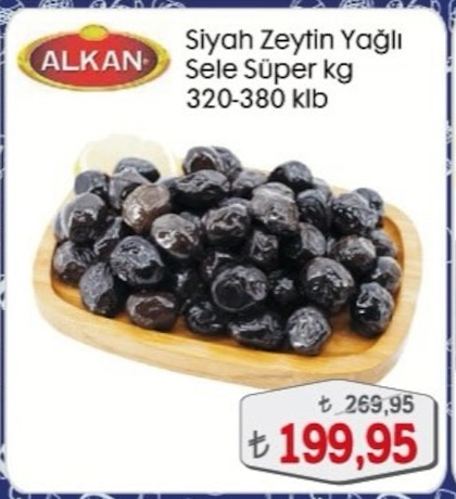 Alkan Siyah Zeytin Yağlı Sele Süper 1Kg