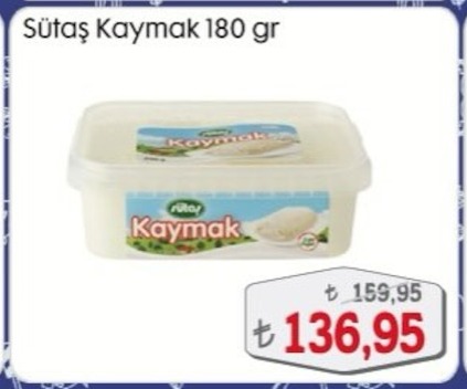 Sütaş Kaymak 180 Gr