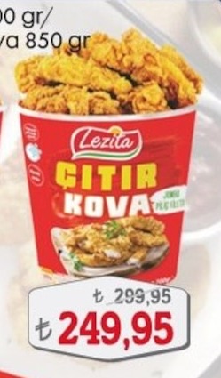 Lezita Çıtır Kova Jumbo Piliç Fileto 850 Gr