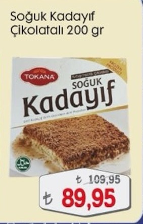 Tokana Soğuk Kadayıf Çikolatalı 200 Gr
