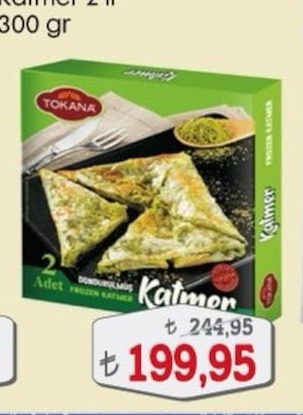 Tokana Dondurulmuş Katmer 2 Adet