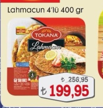 Tokana Lahmacun 4'Lü 400 Gr