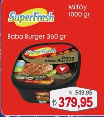 Superfresh Baba Burger 360 Gr
