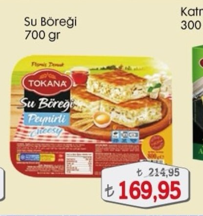 Tokana Su Böreği Peynirli 700 Gr