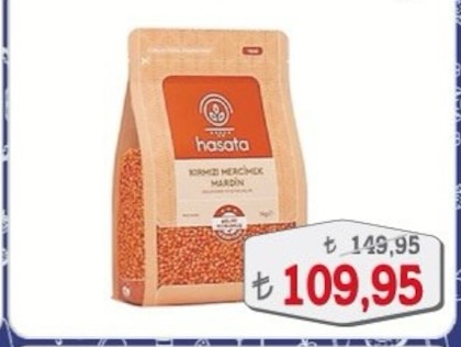 Hasata Kırmızı Mercimek 1Kg