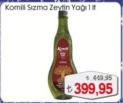 Komili Sızma Zeytin Yağı 1 Lt
