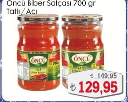 Öncü Biber Salçası 700G