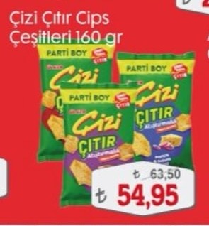 Cizi Çıtır Cips Çeşitleri 160 G