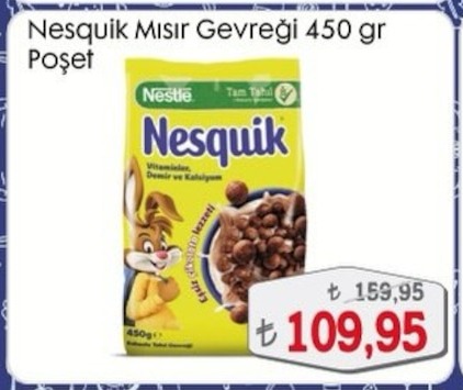 Nestle Nesquik Mısır Gevreği 450 Gr Poşet