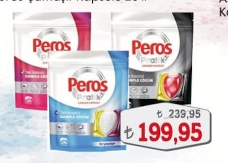 Peros Pratik Çamaşır Kapsülü 20'Lı