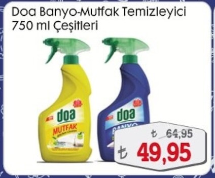 Doa Banyo-Mutfak Temizleyici 750Ml