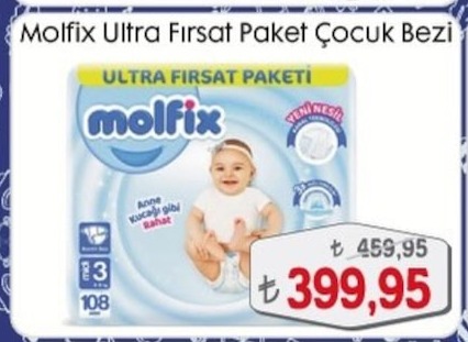 Molfix Ultra Fırsat Paketi Çocuk Bezi 3 Numara 108 Adet