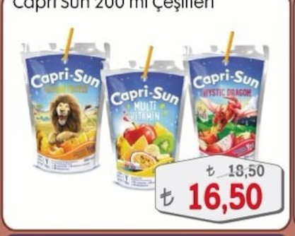 Capri-Sun Çeşitleri 200Ml
